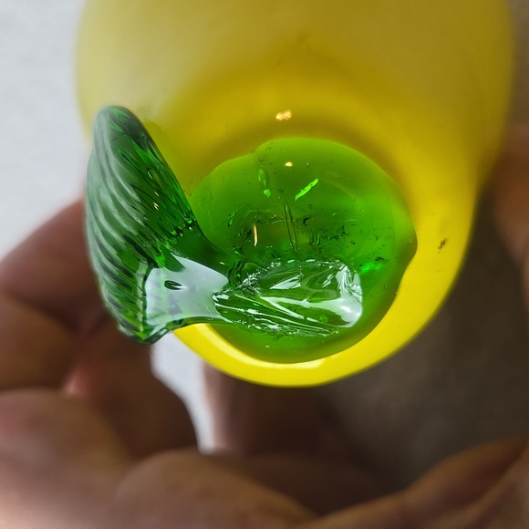 VINTAGE Murano Style Blown Glass Fruit Set - 5pc Centerpiece--Note Condition - Picture 11 of 11